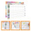 2Pcs Small 2023 Wall Calendar Planner Assorted Color Paper for Home 7
