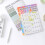 2Pcs Small 2023 Wall Calendar Planner Assorted Color Paper for Home 8