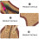 1Pc Protective Sisal Cat Scratching Mat Fish Shape Light Brown 4