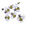 20pcs Bumblebee Iron On Patch Clothing Sewing Patch 2