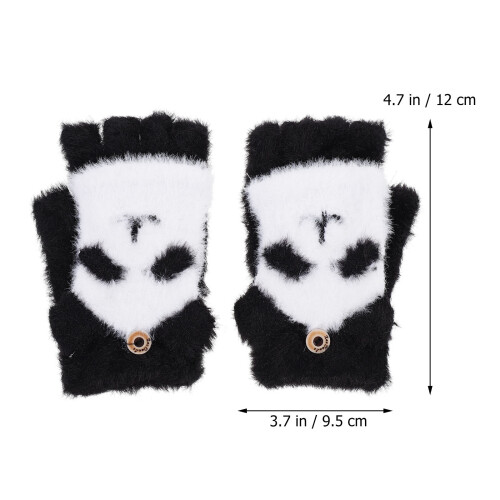Winter Warm Gloves Design Faux 1 Pair 1
