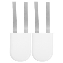 2Pcs White Hanging Toilet Cleaner Holder ABS Tank Tablet Organizer