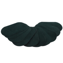 10Pcs Iron on Denim Appliques Dark Green Clothes Knee Repair Patches