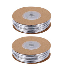 2 Rolls Making For 皮 绳饰 Cord Smooth Braided Rope Soft Bracelet