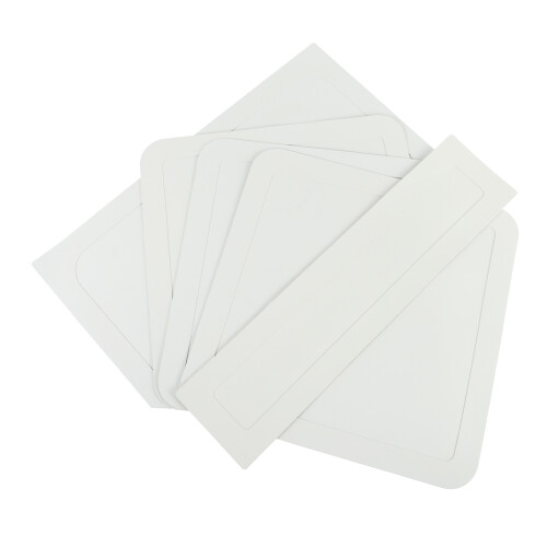 5 Pcs Baseball Bases Kickball Base Set 41.5x40cm White