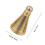 3Pcs Durable Brass Incense Moulds Tower Shape DIY Incense Tools Gold 2