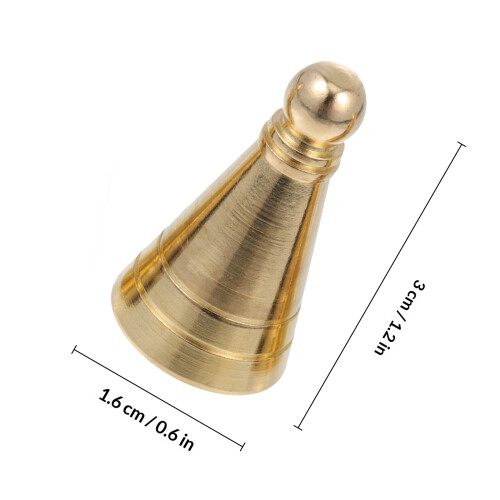 3Pcs Durable Brass Incense Moulds Tower Shape DIY Incense Tools Gold 1