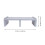 1Pc Multifunction Grey Plastic Laptop Elevated Shelf Computer Rack 2