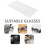 White Sunglasses Holder Durable Glasses Storage Pouch 5