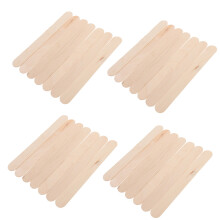 100Pcs Khaki Wood Ice Cream Sticks Smooth Polished for Kids Crafts