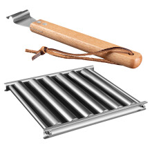 Durable Stainless Steel Sausage Bbq Roller Rack for Garden Grill