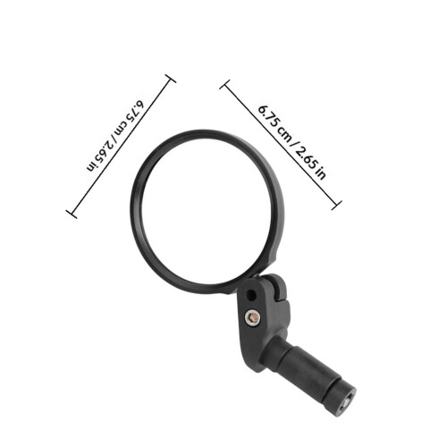 Mlins  Handlebar Mirror Scooter Durable Bike Rear View Mirrors Black 1