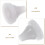 50Pcs Light Grey Shower Head Silicone Nozzle Replacement Spray Holes 4
