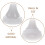 50Pcs Light Grey Shower Head Silicone Nozzle Replacement Spray Holes 5