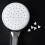 50Pcs Light Grey Shower Head Silicone Nozzle Replacement Spray Holes 8
