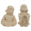 2Pcs Sandstone Little Maitreya Buddha Desktop Ornaments 7