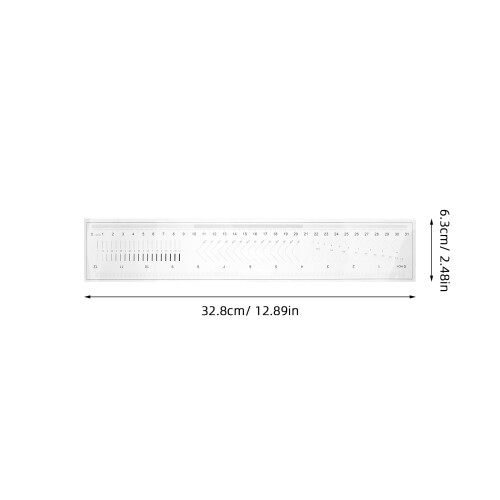 Multi-Color Pet High Precision Crack Width Measurement Ruler 1