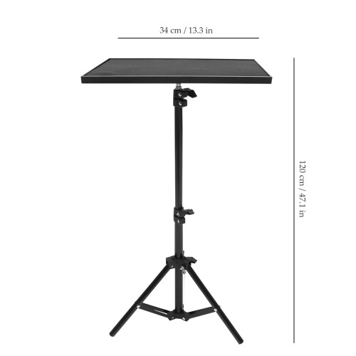 Stand Porta Proiettore E Laptop Nero in ABS Con Base Pieghevole 1
