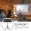 Stand Porta Proiettore E Laptop Nero in ABS Con Base Pieghevole 4