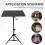 Stand Porta Proiettore E Laptop Nero in ABS Con Base Pieghevole 6