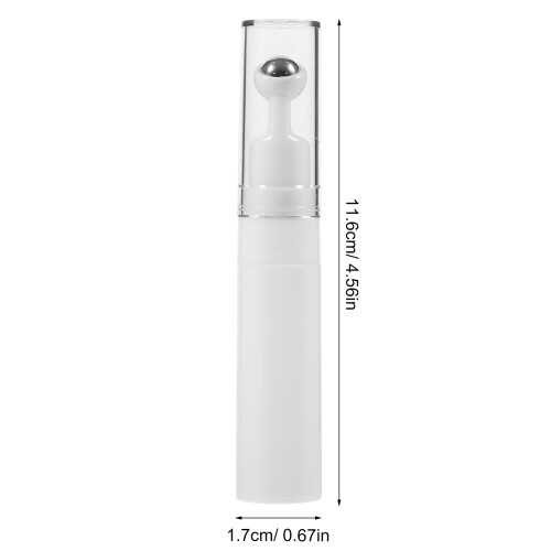 Portable White Refillable Cosmetic Roller Bottles for Creams 1
