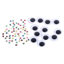 2 Bags Moving Eyeball Toys Eyes Cartoon Stickers Self-Adhesive Doll