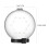 1Pc Breathable Cat Collar Transparent Protective ABS Head Cover White 2