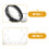 1Pc Breathable Cat Collar Transparent Protective ABS Head Cover White 4