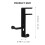 Adjustable Metal Headset Hook For Desk Or Wall - Black 2