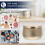 9Pcs Golden Tinplate Multi-Purpose Jar for Tea Candy Gifts 3