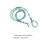 Lizard Walking Leash Sky-Blue Polyester 1pc 2