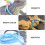 Lizard Walking Leash Sky-Blue Polyester 1pc 4