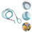 Lizard Walking Leash Sky-Blue Polyester 1pc 7