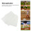 5 Pcs Baseball Bases Kickball Base Set 41.5x40cm White 4