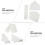 5 Pcs Baseball Bases Kickball Base Set 41.5x40cm White 6