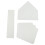 5 Pcs Baseball Bases Kickball Base Set 41.5x40cm White 9