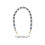 1Pc Durable Blue Resin Decorative Bag Strap Portable Purse Chain 2