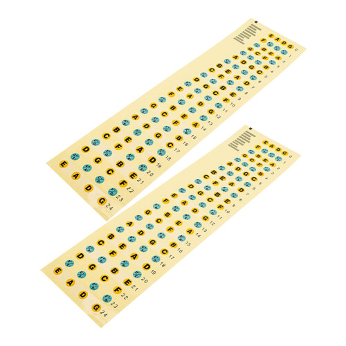 2Pcs Bass Fretboard Note Stickers for Fast Scale Learning, Durable Decals for Beginner Practice