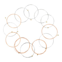 12pcs Acoustic Guitar Strings Set with Comfortable Grip for Reliable Performance and Quick Replacement