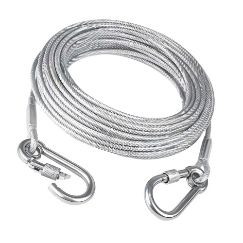 2mm Thick Plastic Coated Steel Wire Heavy Duty Cable Wire-20M