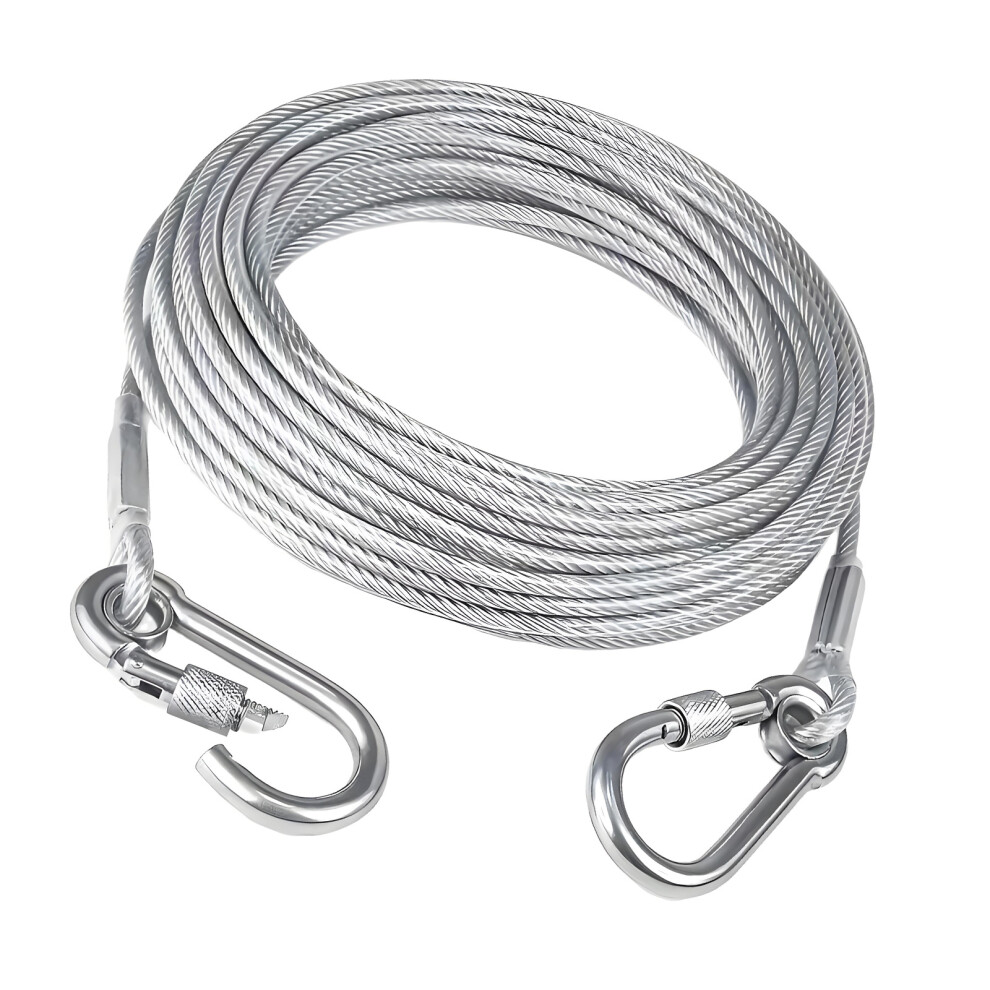 Heavy Duty Wire Rope Clothesline Laundry Rope Portable-20M 7627001348646
