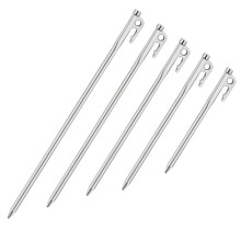 Heavy Duty Steel Tent Stakes Camping Tent Pegs with CorrosionResistant Coating and Easy Drive Pull Design for Outdoor Hiking