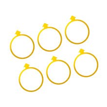 Agility Rings for Athletic Conditioning Activity & Team-Yellow