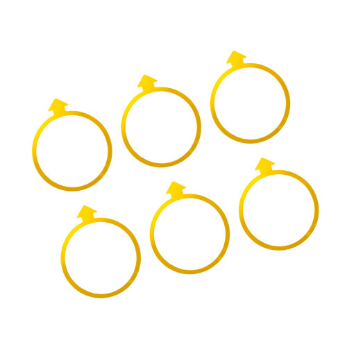 Agility Rings for Athletic Conditioning Activity & Team-Yellow