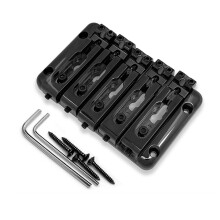 Premium Fixed Bridge For 5 String Bass Designed For-Black