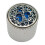 6mm Schaftloch Potentiometerknopf-Silber mit blauer Einlage 1