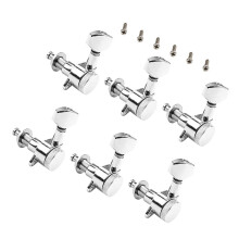 Chrome Locking Guitar Tuners 6L LeftHand Square Head with Sealed Gear Protection and Smooth Tuning