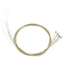 Acoustic Guitar Strings Set Brass 6 String Folk Replacement with Bright Balanced Tone
