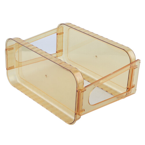 Dark Brown Double Layer PET Cosmetic Rack 500 g