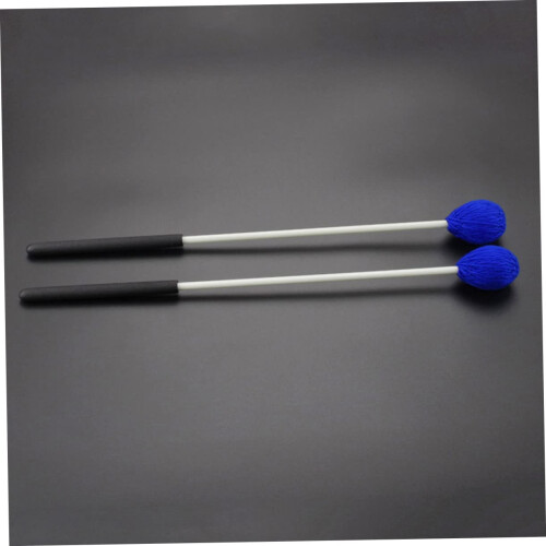 Wool Drum Mallets Pair with Durable Soft Wool Head, Ergonomic Grip for Warm Musical Tone and Versatile Percussion Practice 1